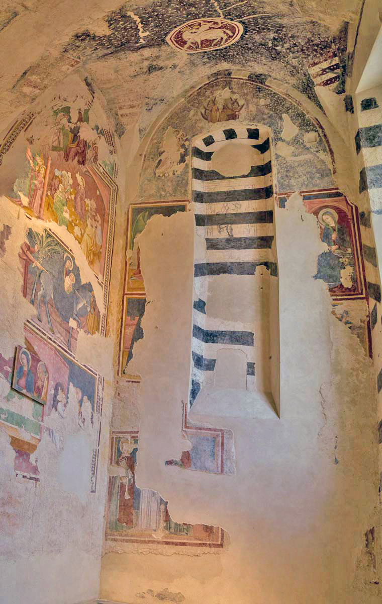 Cappella Oliveri, affreschi di Santa Caterina, veduta